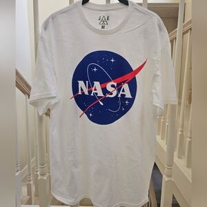 JEM White NASA Logo Tee